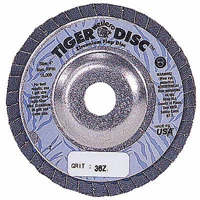 WEILER 95981 H7339 Fiber Disc 4 1/2 in Dia 7/8in Arbor