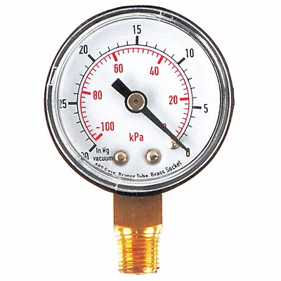 GRAINGER 4FLP6 D1334 Vacuum Gauge Test 1-1/2 In