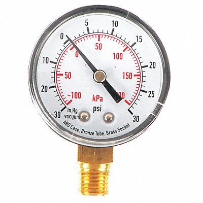 GRAINGER 4FLT6 D1338 Compound Gauge Test 2 In