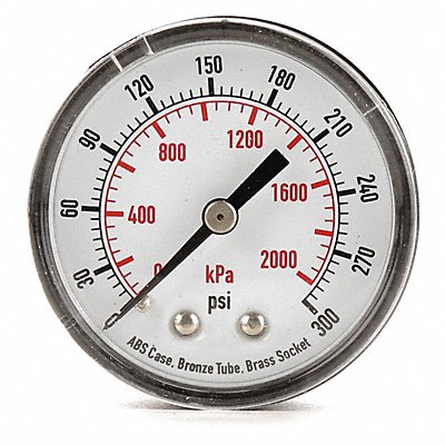 GRAINGER 4FMC9 D1339 Pressure Gauge Test 2 In