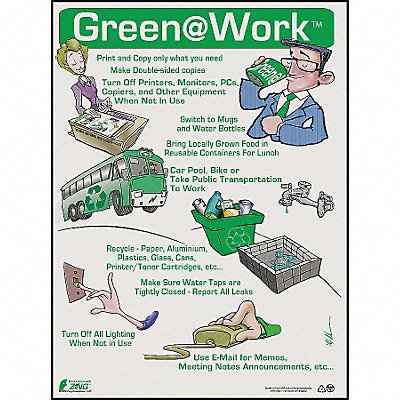 ZING 5002 Environmental Awareness Poster 22x16in