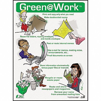 ZING 5003 Environmental Awareness Poster 22x16in