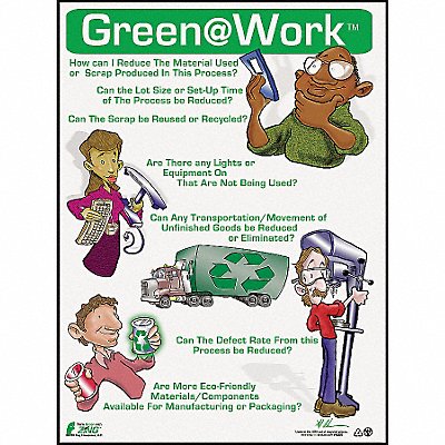 ZING 5006 Environmental Awareness Poster 22x16in