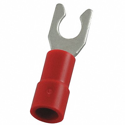 POWER FIRST 4FRD3 Fork Terminal Tin Copper Red PK100