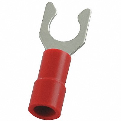 POWER FIRST 4FRD4 Fork Terminal Tin Copper Red PK100