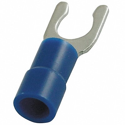 POWER FIRST 4FRD6 Fork Terminal Tin Copper Blue PK100