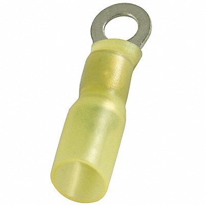 POWER FIRST 4FRE9 Ring Terminal Yellow 12 AWG 10 AWG PK25