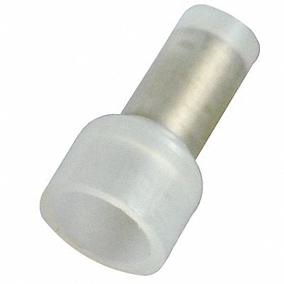 POWER FIRST 4FRH1 ClsdEndCrmpConnector White Nylon 600V 100PK