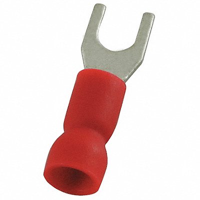 POWER FIRST 4FRH2 Fork Terminal Tin Copper Red PK100