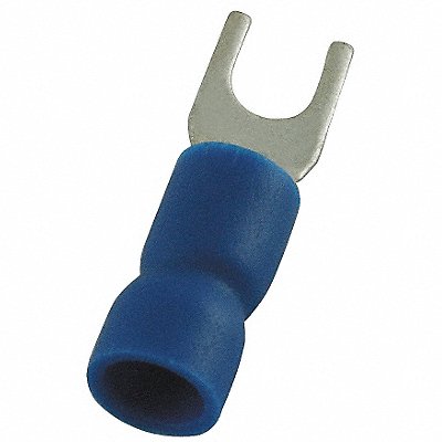 POWER FIRST 4FRH3 Fork Terminal Tin Copper Blue PK100