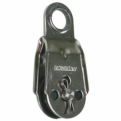 RONSTAN RF468 Pulley Block Fixed Eye 1/8 in Rope dia.