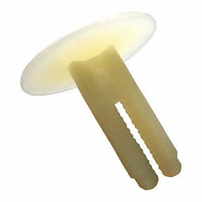 GRAINGER 27QB400250N Push In Rivet Natural Dome 7/32 L PK20