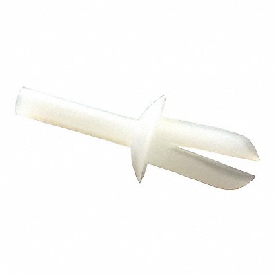 GRAINGER 61PR200000 Push In Rivet White Dome 3/8 L PK20