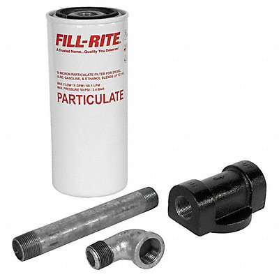 FILL-RITE 1200KTF7018 Filter Housing 11 H 3 7/8 Dia White