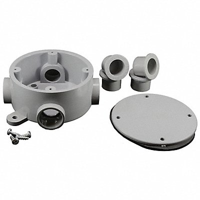 CANTEX 5133690 Weatherproof Box 1Gang 4Inlet PVC