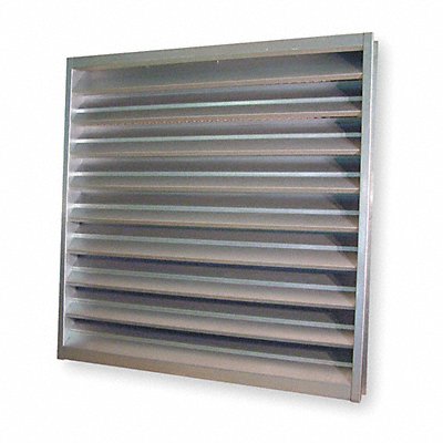 DAYTON 53DR09 Intake Louver Fixed Galvannealed Steel