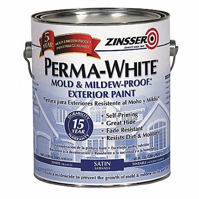 ZINSSER 3101 Paint Latex Acrylic White 1 gal.
