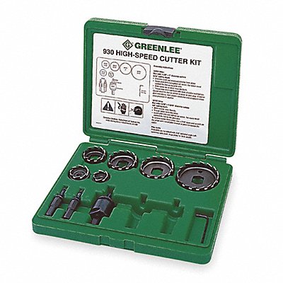 GREENLEE 930 Hole Saw Kit Saw Range 1/2 to 2