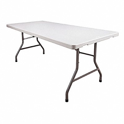 GRAINGER 4GE26 Folding Table Rectangular Polyethylene 72 L 30 W
