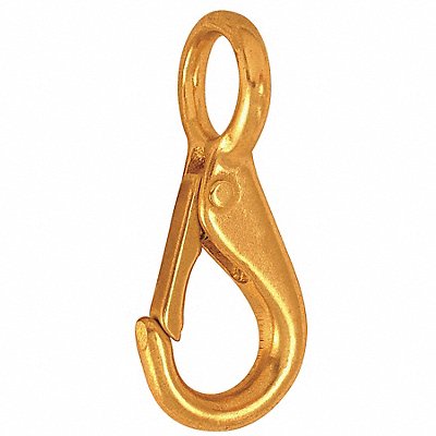 LUCKY LINE PRODUCTS 4GGV7 Eyelet Spring Snap L 2 1/8 In