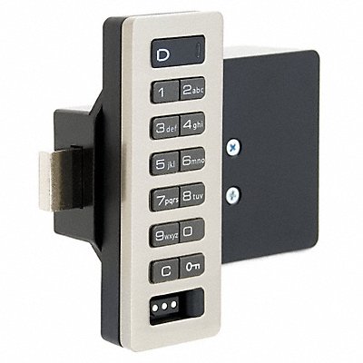 DIGILOCK ATV619010DGR01 Electronic Lock Brushed Nickel 12 Button