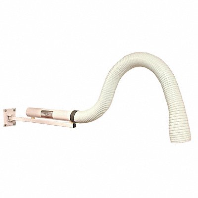 EXTRACT-ALL E9823 Fume Extr Arm 24 Hard Duct Swivel Wh