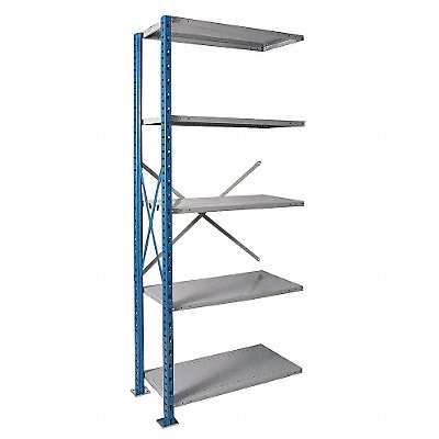 HALLOWELL AH57102410PB Metal Shelving Cap 500 lb 24inx120inx48in