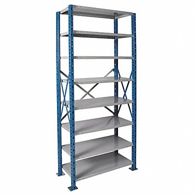 HALLOWELL H75132407PB Metal Shelving Cap 1250 lb 24inx84inx36in