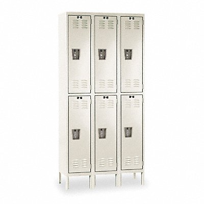 HALLOWELL U32582APT G7209 Wardrobe Locker 2x3Locker Tan 78 x36 x15 Assm