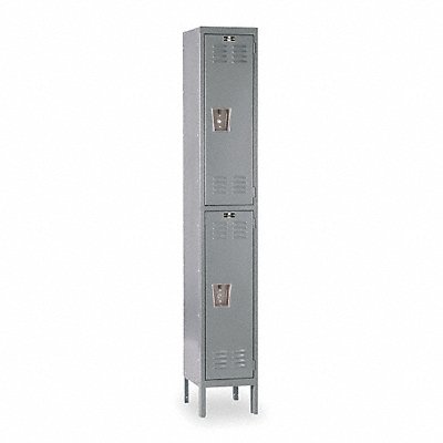 HALLOWELL U12282HG G7200 Locker 2x1Locker Drk Gry 78 x12 x12 Unassembled