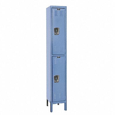 HALLOWELL U12882MB G7204 Locker 2x1Locker Mrn Bl 78 x12 x18 Unassembled