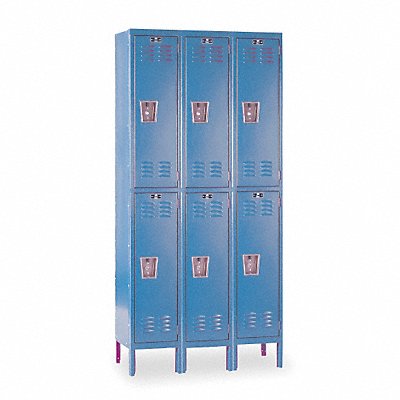 HALLOWELL U32282MB G7206 Locker 2x3Locker Mrn Bl 78 x36 x12 Unassembled