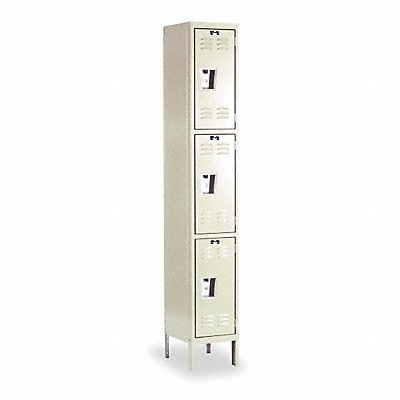 HALLOWELL U12283APT G7213 Wardrobe Locker 3x1Locker Tan 78 x12 x12 Assm
