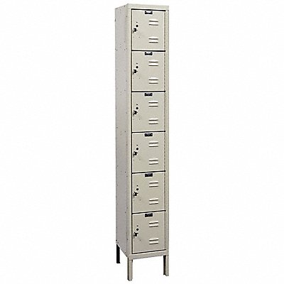 HALLOWELL U12886GAPT Bx Locker 6x1Locker Tan 78 x12 x18 Assm