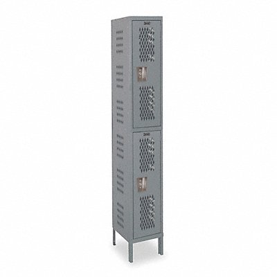 HALLOWELL U12882HVAHG Locker 2x1Locker Drk Gry 78 x12 x18 Assm