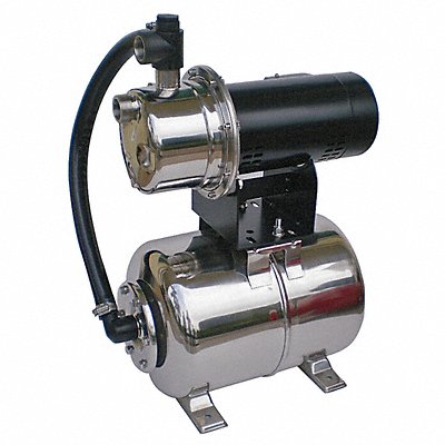 DAYTON 4HFA2 Well Jet Pump System 1/2 HP 6.0 gal tank