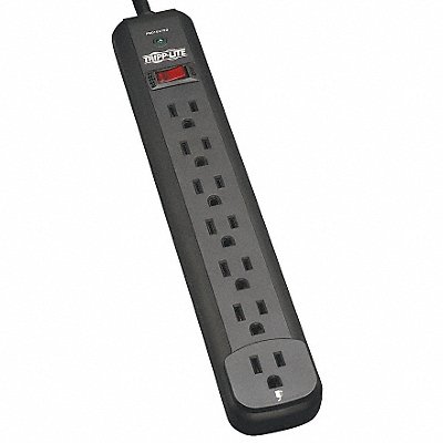 TRIPP LITE TLP712B Surge Protector Strip 7 Outlet Blk