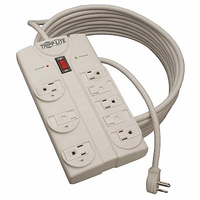 TRIPP LITE TLP825 Surge Protector Strip 8 Outlet Wht