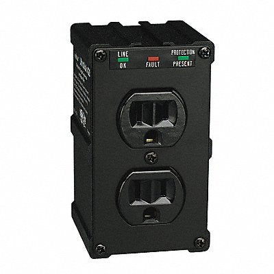 TRIPP LITE ULTRABLOK Iso Surge Plug Adapter Blk 5-15P 1800W