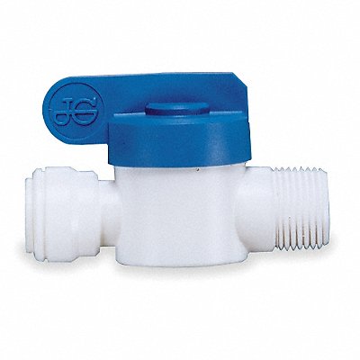 JOHN GUEST PPSV010822W Manual 2-Way Ball Valve NPT Polypro PK5