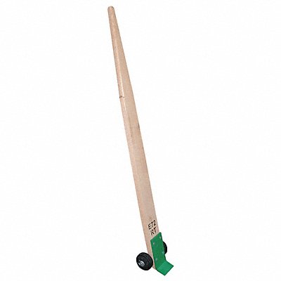 GRAINGER 4HRG7 Pry Bar With Rubber Wheels 72 In