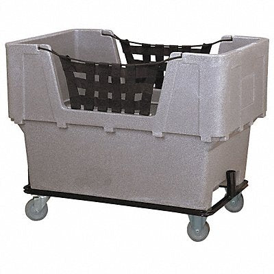 GRAINGER N1017261Grey Cube Truck LLDPE Grey 23.0 cu ft.