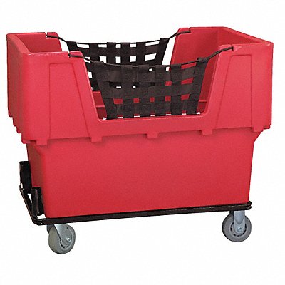 GRAINGER N1017261RED Cube Truck LLDPE Red 23.0 cu ft.