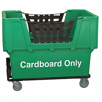 GRAINGER N1017261GREENCARDBOARD Cube Truck LLDPE Green 23.0 cu ft.