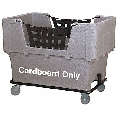 GRAINGER N1017261GreyCARDBOARD Cube Truck LLDPE Grey 23.0 cu ft.