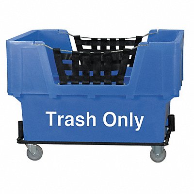 GRAINGER N1017261BLUEGarbage Cube Truck LLDPE Blue 23.0 cu ft.