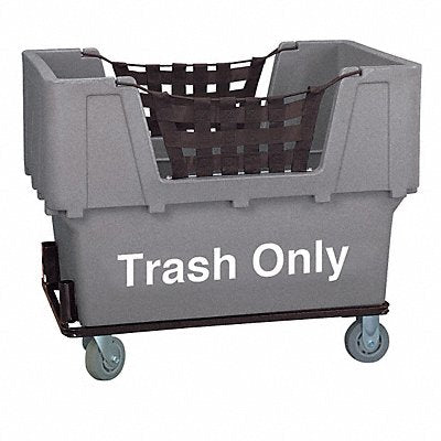 GRAINGER N1017261GreyGarbage Cube Truck LLDPE Grey 23.0 cu ft.