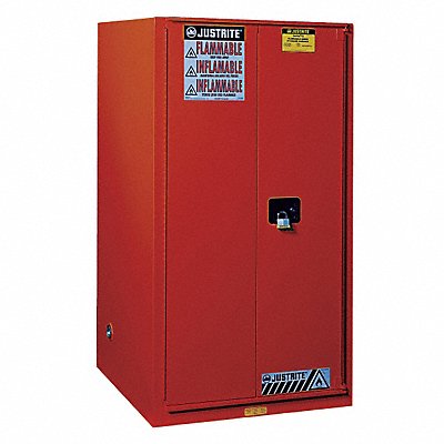 JUSTRITE 896021 E4580 Flammable Safety Cabinet 60 gal Red