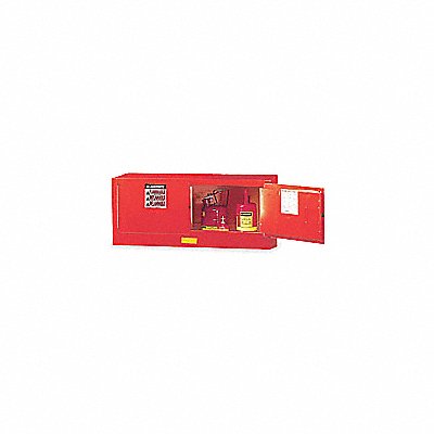 JUSTRITE 891301 Flammable Safety Cabinet 12 gal Red