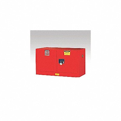 JUSTRITE 891701 Flammable Safety Cabinet 17 gal Red